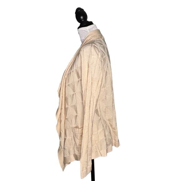 Missoni Waterfall Open Drape Cardigan Cream Size Small (40) - Picture 4 of 10